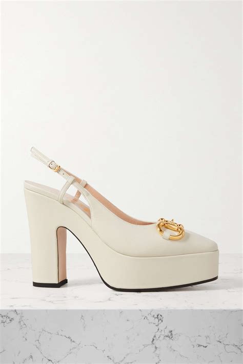 gucci baby horsebit-detailed leather slingback pumps|Gucci Livermore Outlet.